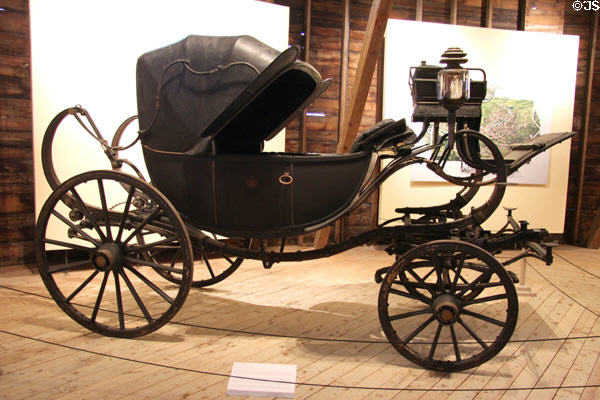 Caleche (c1890) by Million & Guiet of Paris, France in Round Barn at Shelburne Museum. Shelburne, VT.