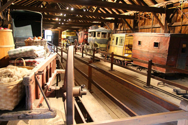 Carriage collection at Shelburne Museum. Shelburne, VT.