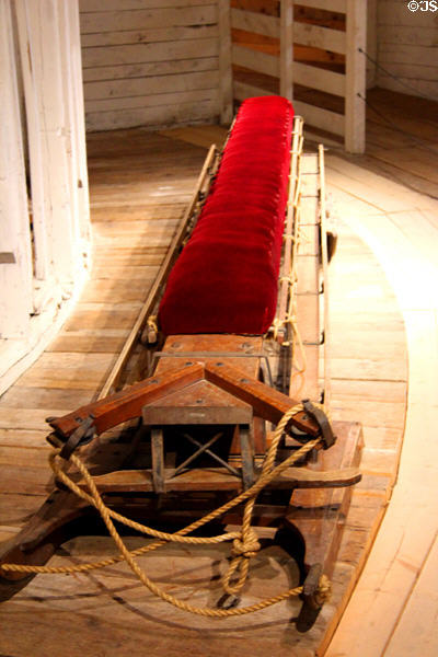 Traverse toboggan (c1903) from New England at Shelburne Museum. Shelburne, VT.