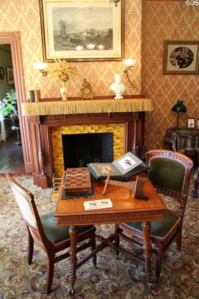 Sitting room in farm house at Billings Farm & Museum. Woodstock, VT.