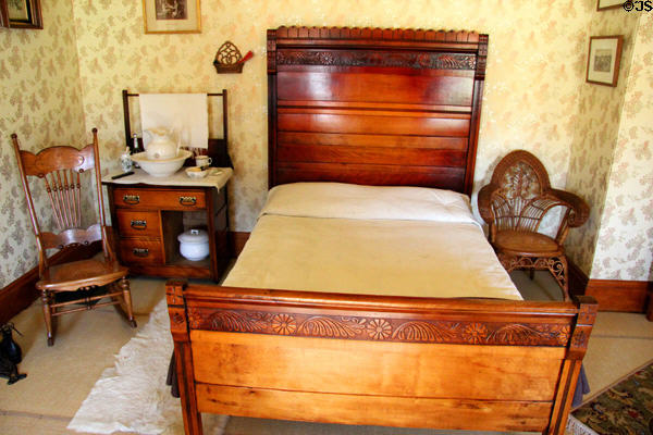 Ground floor bedroom in farm house at Billings Farm & Museum. Woodstock, VT.