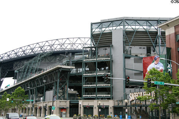 Retractable sliding roof of Safeco Field. Seattle, WA.