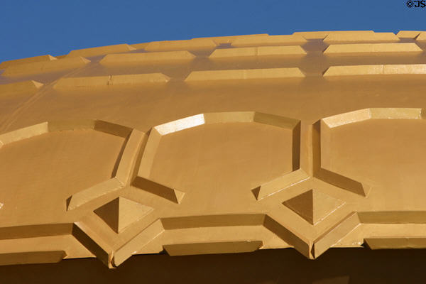 Detail of Lippincott & Margulies' Golden Rondelle now at SC Johnson Wax compound. Racine, WI.