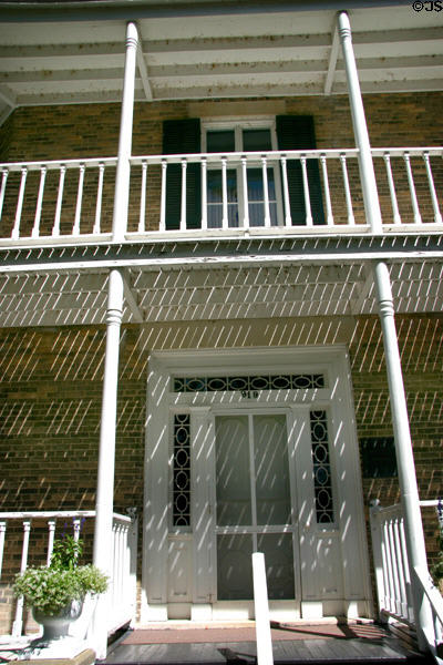 Front door of John Richards Octagon House. Watertown, WI.