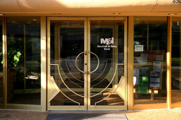 M&I Bank door detail. Spring Green, WI.