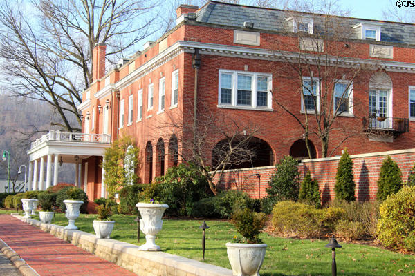 Rear view of West Virginia Governor's Mansion. Charleston, WV.