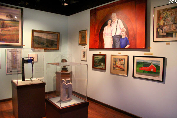 Modern Art gallery at West Virginia State Museum. Charleston, WV.