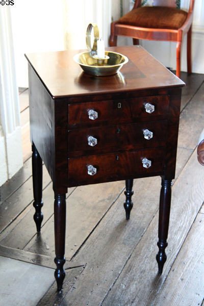 Side cabinet (pre 1860s) made by Sheppard in Sheppardstown, WV in bedroom at Craik-Patton House. Charleston, WV.