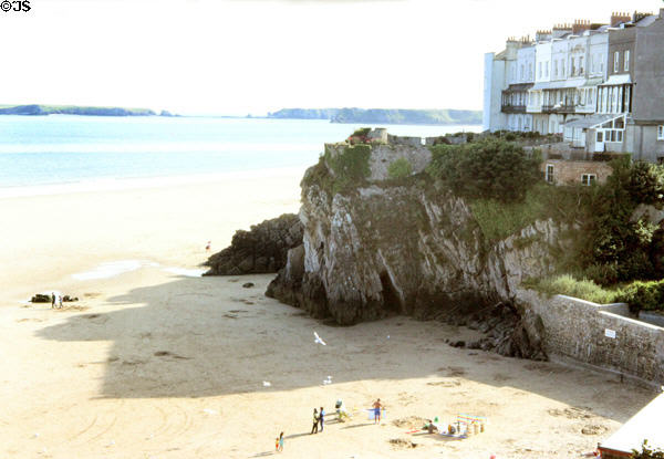 Cliffs & beach in Pembrokeshire. Wales.