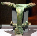 Greek bronze handles with animals & gorgon at Kunsthistorisches Museum. Vienna, Austria.