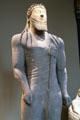 Archaic Cypriot votive statue of a man at Kunsthistorisches Museum. Vienna, Austria.