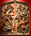 Flagellation of Christ wood relief at Historical Museum of City of Vienna. Vienna, Austria.