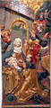 Adoration of Magi wood relief at Historical Museum of City of Vienna. Vienna, Austria.