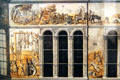 Hasenhaus drawing detail by Salomon Kleiner in year the building was demolished at Historical Museum of City of Vienna. Vienna, Austria.