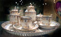 Coffee service by Viennese Porcelain Manufacture at Historical Museum of City of Vienna. Vienna, Austria.