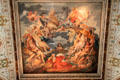 Grand staircase ceiling painting at Museum of Natural History. Vienna, Austria.