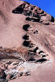 Stone formations & caves on Uluru. Australia.