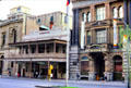 Old stone & wood Victorian architecture of King William Street in Adelaide. Adelaide, Australia