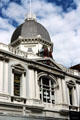 White wooden exterior of Adelaide Arcade. Adelaide, Australia.