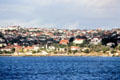 Houses lining Sydney harbor. Sydney, Australia.