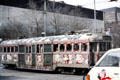 Decorated Melbourne streetcar. Melbourne, Australia.