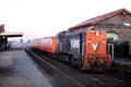 Countryside train north of Melbourne. Melbourne, Australia.