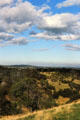 Grassy landscape of Victoria as seen along Lerderderg Gorge. Melbourne, Australia.