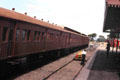 Antique passenger cars in museum at Maldon. Maldon, Australia.