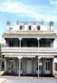 Imperial Hotel lace-like woodwork on balconies. Castlemaine, Australia.