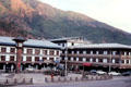 Clock tower in main square of Thimpu. Bhutan.