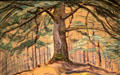 Tree painting by Emily Carr at Art Gallery of Greater Victoria. Victoria, BC.