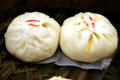 Steamed BBQ pork buns in Vancouver Chinatown. Vancouver, BC