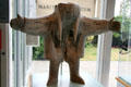 Inuit whalebone carving of man by Tommy Ashevak at Vancouver Maritime Museum. Vancouver, BC.