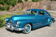 50s vintage Buick Eight at car rally. NB.