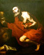 Penitent St Jerome by follower of Jusepe de Ribera at Beaverbrook Art Gallery. Fredericton, NB.