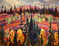 Lake Superior Country painting by A.Y. Jackson at McMichael Gallery. Kleinburg, ON.