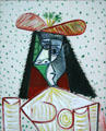 Woman in a Hat with Flowers by Pablo Picasso at National Gallery of Canada. Ottawa, ON.