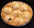 Luster Fritware Haft-Sin dish from Rayy, Iran at Aga Khan Museum. Toronto, ON.