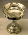 Mercury glass Tazza from USA at Royal Ontario Museum. Toronto, ON.
