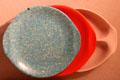 Plastic Melamine dinnerware by American Cyanamid at Royal Ontario Museum. Toronto, ON.