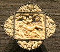 Carved ivory & silver pendant with sleeping Venus & cupid with satyrs from Germany at Art Gallery of Ontario. Toronto, ON.