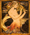 Mermaid plaster relief by Robert Anning Bell of London at Montreal Museum of Fine Arts. Montreal, QC.