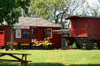 Heritage CPR rail station at Broadview Museum. Broadview, SK.