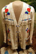 Plains Cree beadwork jacket at Royal Saskatchewan Museum. Regina, SK.