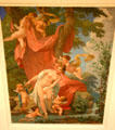 Rococo wall painting at Ariana Museum. Geneva, Switzerland.