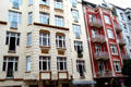 Apartment buildings on Pilatuspool near Johannes-Brahms-Platz. Hamburg, Germany.