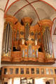Arp Schnitger organ largest Baroque organ in Europe over 34 illustration by Otto Wagenfeldt & Joachim Lundt created to portray the Bible for people who could not read in St Jacobi Church. Hamburg, Germany.