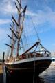 Morgenster tall ship out of home port of Den Helder. Hamburg, Germany.