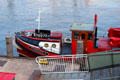 Feuerwehr IV docked on Elbe River. Hamburg, Germany.