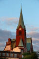 Swedish Gustav Adolf Church built to serve Scandinavian seamen. Hamburg, Germany.